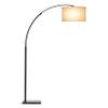 Brightech Logan Arc Floor Lamp, Bright Standing Lamp for Living Rooms, Offices & Bedrooms, Modern Living Room Dcor, Tall Hanging Floor Lamp for Reading and More Black view 1