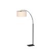 Brightech Logan Arc Floor Lamp, Bright Standing Lamp for Living Rooms, Offices & Bedrooms, Modern Living Room Dcor, Tall Hanging Floor Lamp for Reading and More Black view 4