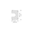BLANCO 226830 Stainless Steel Sink Grid (Performa 1-3/4 Medium Small) Accessory, Chrome view 2