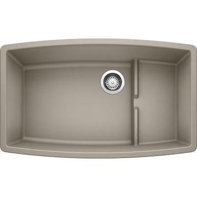 BLANCO, Truffle 441291 PERFORMA CASCADE SILGRANIT Undermount Kitchen Sink with Colander