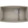 BLANCO, Truffle 441291 PERFORMA CASCADE SILGRANIT Undermount Kitchen Sink with Colander view 1