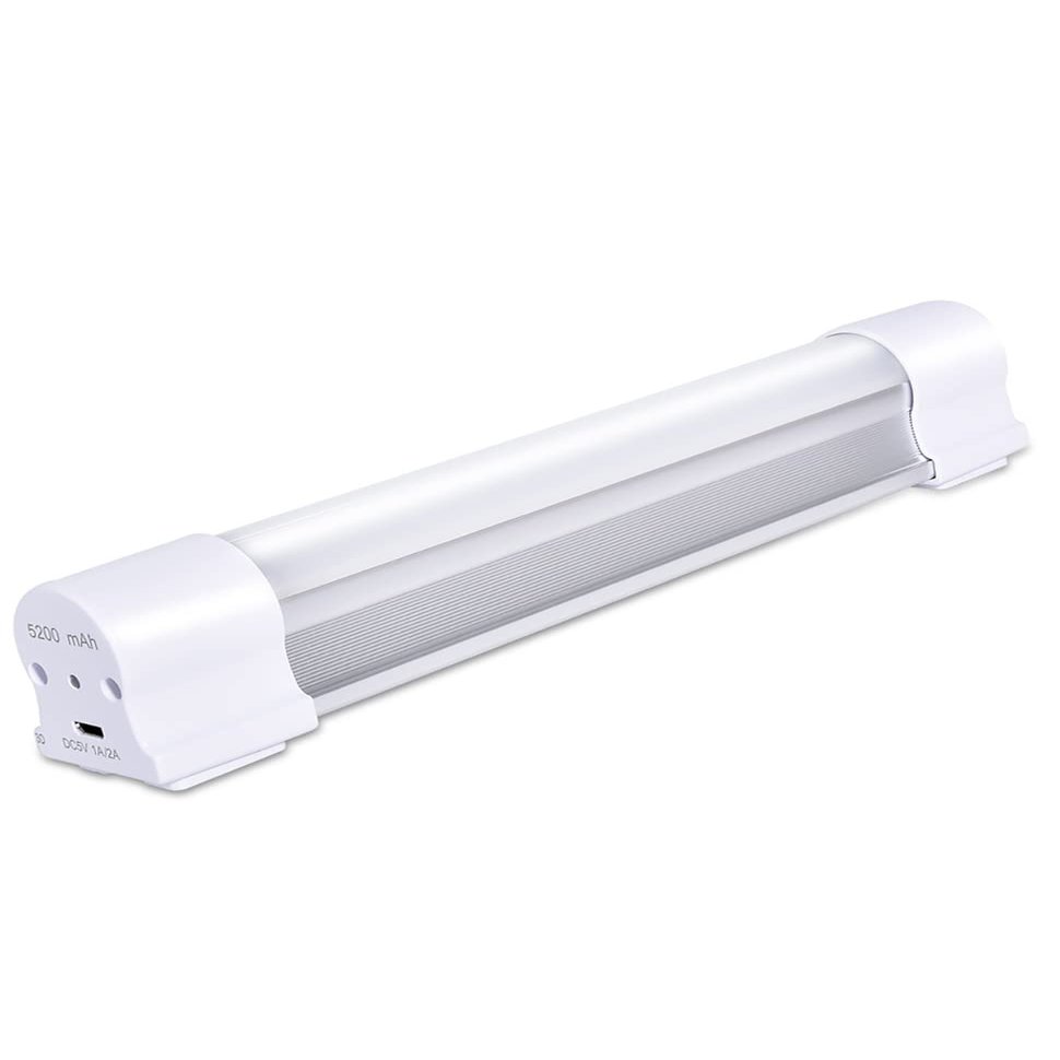 LETOUR Rechargeable Light LED Tube Magnetic Light 4000Lumens 5200mAh 5 Levels Dimming Camping Lantern USB Rechargeable Portable Lights with 2 Magnets Endurance for 60 Hours