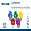 Novelty Lights 25 Pack C9 Twinkle Outdoor Christmas Replacement Bulbs, Multi, E17/C9 Intermediate Base, 7 Watt view 4