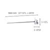 Low Voltage Series 135 with Periscope from 22-32 in. Fixed Mount- Aluminum Spot view 2