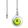 GRAPHICS & MORE Avocado Green Fruit with Pit Ceiling Fan and Light Pull Chain view 2