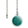 GRAPHICS & MORE Painted Elephant India Black on Teal Ceiling Fan and Light Pull Chain view 2