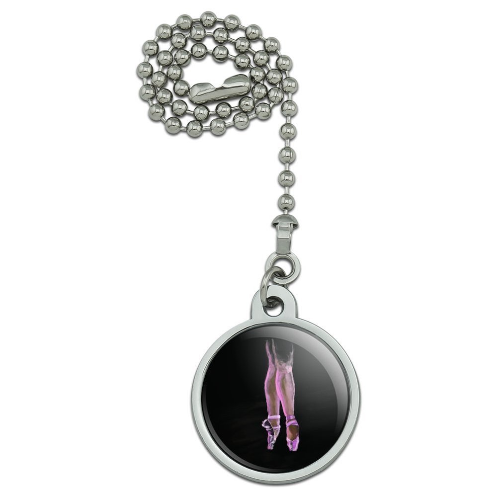 Ballet Slippers Pink Black Ballerina Dance Dancing Ceiling Fan and Light
