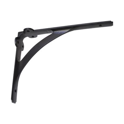 RCH Hardware BK-IR7901-255 Iron Cottage Shelf Bracket, 10 Inch, Black