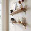 RCH Hardware BK-IR7901-255 Iron Cottage Shelf Bracket, 10 Inch, Black view 2