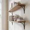 RCH Hardware BK-IR8206-122 Iron Old Country Shelf Bracket, 4.8 Inch, Antique Nickel view 4