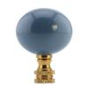 Sky Blue Ceramic Ball Lamp Finial 2.25"h view 1