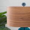 Sky Blue Ceramic Ball Lamp Finial 2.25"h view 3
