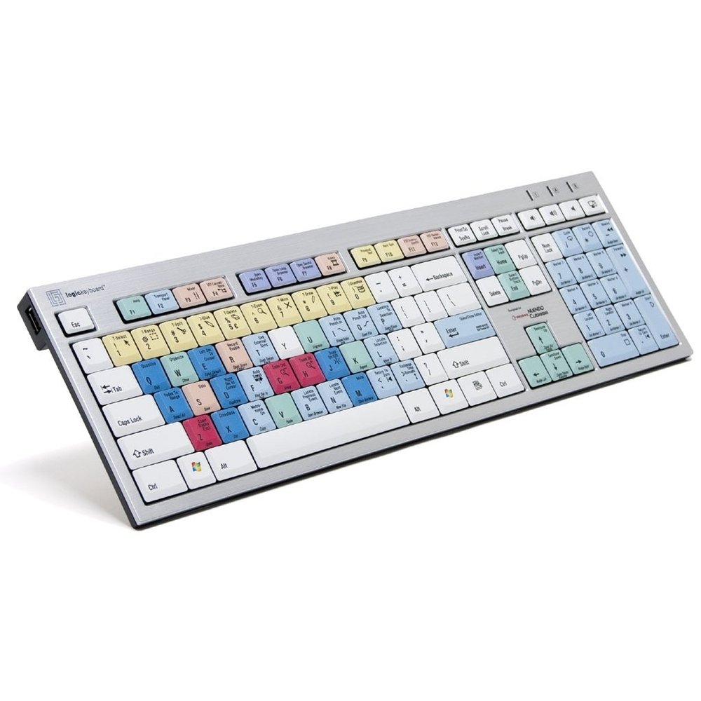 Logickeyboard 'Slimline' Designed for Composing in Steinberg Cubase on Windows PC  p/n LKBU-CBASE-AJPU-US