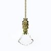Crystal Gothic Cross Ceiling Fan Pull, 2.75"h with 12" Polished Brass Chain view 1