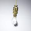 Crystal Gothic Cross Ceiling Fan Pull, 2.75"h with 12" Polished Brass Chain view 3