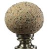 Ceramic Sand Ball Lamp Finial Antique Base 2.2" h (35mm Ball) view 2