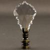 Crystal Gothic Cross Antique Base Lamp Finial 2.75" h view 1