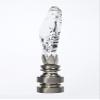 Crystal Gothic Cross Antique Base Lamp Finial 2.75" h view 2