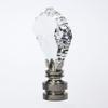 Crystal Gothic Cross Antique Base Lamp Finial 2.75" h view 4