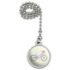 GRAPHICS & MORE Purple Bicycle Bike with Basket of Flowers Ceiling Fan and Light Pull Chain view 1