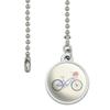 GRAPHICS & MORE Purple Bicycle Bike with Basket of Flowers Ceiling Fan and Light Pull Chain view 2
