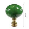Hunter Green Ceramic Ball Lamp Finial 2.25" h view 2