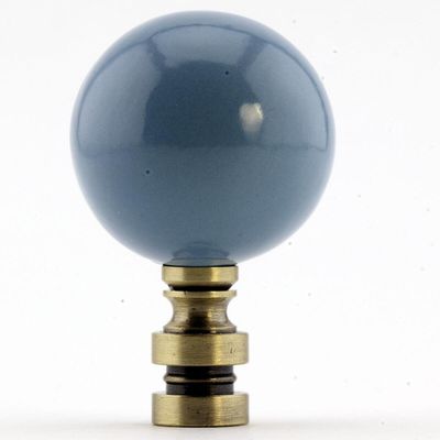 Ceramic Sky Ball Antique Base Lamp Finial 2.25" h