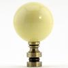 Ceramic 40mm Buttercup Ball Antique Base Lamp Finial 2.25" h view 1