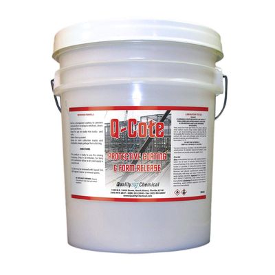 Quality Chemical Q-Cote - Paraffin-Based Concrete Form Release Agent for Stone, Garden Walk Maker, Stepping Stone Molds, Stamped Concrete Molds - 640 oz (Pack of 1)