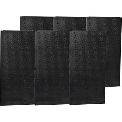 Wall Control, 35-P-3296BK, Pegboard, Round, 32 In. H, 96 In. W, Black