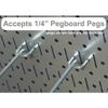 Wall Control, 35-P-3296BK, Pegboard, Round, 32 In. H, 96 In. W, Black view 4