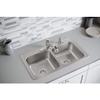 Elkay Dayton Stainless Steel 33" x 19" x 8", MR2-Hole Equal Double Bowl Drop-in Sink view 2