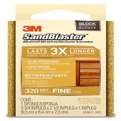 3M 20907-180 180 Grit Sandblaster Between Coats Sanding Sponge Block