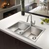 Houzer Bellus 33" Stainless Steel Topmount 60/40 Double Bowl Sink view 4