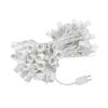 Novelty Lights 100 Foot C9 Outdoor String Light Christmas Stringer - Patio String Lights - Intermediate Base (C9/E17) - 12" Spacing - White Wire view 1