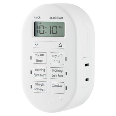myTouchSmart Plug-in Digital Timer, 1 Polarized Outlet, White