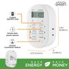 myTouchSmart Plug-in Digital Timer, 1 Polarized Outlet, White view 4
