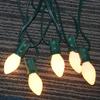 GOOTHY 25 Pack C7 White Replacement Bulbs, Ceramic C7 Incandescent Light Bulbs for Christmas Outdoor Patio Indoor String Lights, C7/E12 Candelabra Base, 5 Watt Night Light Bulbs- White view 3