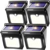 ZOOKKI Solar Outdoor Lights -120 Illumination Solar Motion Sensor Lights Outdoor - IP65 Waterproof Wireless Security Outdoor Solar Powered Lights for Garden Fence Patio Deck28LED 4-Pack view 1