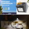 ZOOKKI Solar Outdoor Lights -120 Illumination Solar Motion Sensor Lights Outdoor - IP65 Waterproof Wireless Security Outdoor Solar Powered Lights for Garden Fence Patio Deck28LED 4-Pack view 4