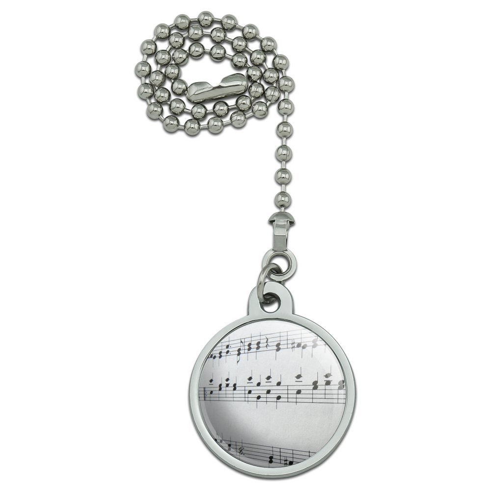 GRAPHICS & MORE Sheet Music Musical Notes Score Musician Ceiling Fan and Light Pull Chain