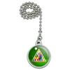 GRAPHICS & MORE Billiard Balls and Triangle Pool Table Ceiling Fan and Light Pull Chain view 1