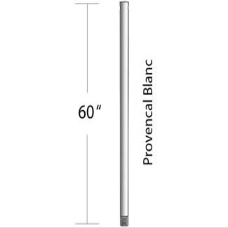 Minka-Aire 60 Inch Ceiling Fan Downrod - Provencal Blanc - DR560-PBL