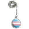 Transgender Trans Pride Flag Original Blue Pink White Ceiling Fan and Light view 1
