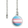 Transgender Trans Pride Flag Original Blue Pink White Ceiling Fan and Light view 2
