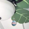 Transgender Trans Pride Flag Original Blue Pink White Ceiling Fan and Light view 3
