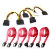Qook Hard Drive Connector Pack: 4in1 SATA Data & Power Splitter Cables (6-pack) view 1