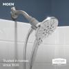 Moen Engage Chrome Magnetix Six-Function 5.5-Inch Wide Handheld Shower Head with Hose and Magnetic Docking System, 26112 view 2
