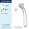 Moen Engage Chrome Magnetix Six-Function 5.5-Inch Wide Handheld Shower Head with Hose and Magnetic Docking System, 26112 view 3