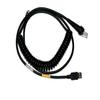 Honeywell CBL-500-300-C00 USB Coiled Cable, Type A, 5V Host Power, 3 m/9.8-ft. Length, Black view 1